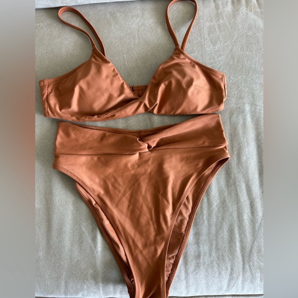 Aerie twist waist high waist bikini size M